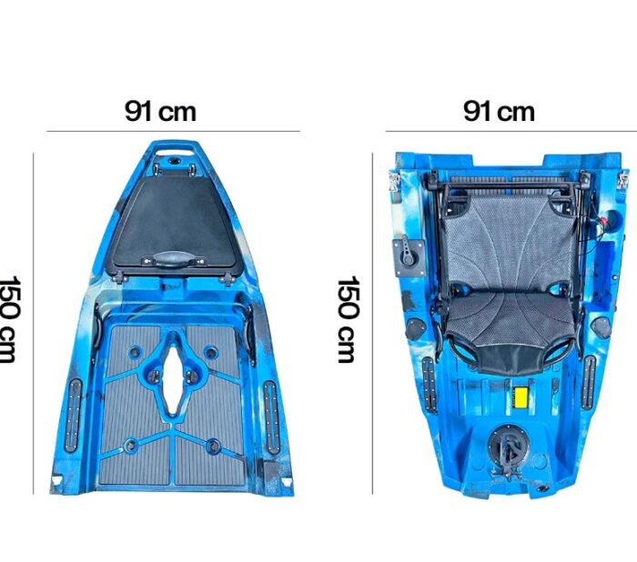 WHALE ONE KAYAK MODULAR A PEDALES - Imagen 5