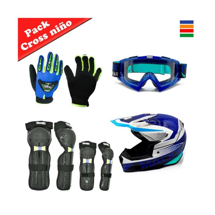 Pack protecciones Cross niño - Imagen 1
