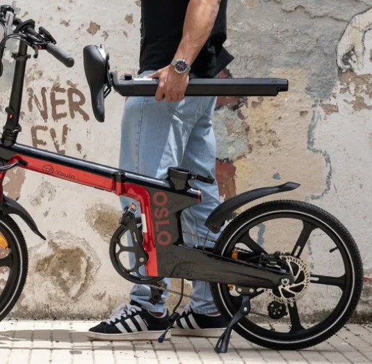 Bicicleta eléctrica plegable Youin Oslo rojo (8) Bicicleta eléctrica plegable Youin Oslo - Imagen 8