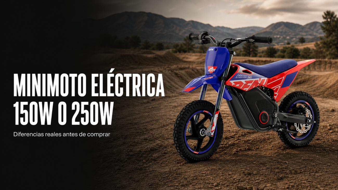 Minimoto eléctrica 150W o 250W en circuito privado